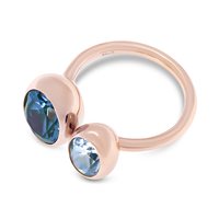 Anello Fiore Roberta srl Donna Pop in Oro rosa Topazio blu 3.21 Ct FA4502R5756 - FA4502R5756